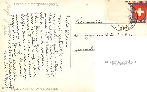 AK / Ansichtskarte Morgenberghorn Brunnialp Morgenberghorn