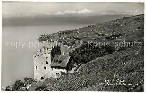 AK / Ansichtskarte Cully_VD et la Tour de Marsens Cully_VD