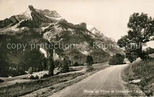 AK / Ansichtskarte Pillon Route du Pillon et Oldenhorn Pillon