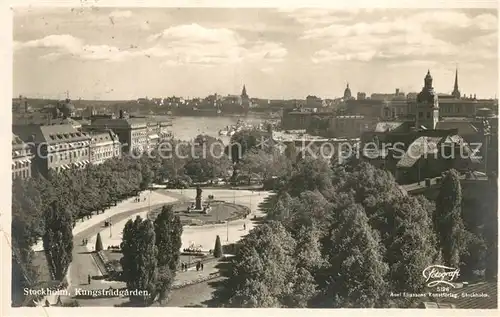 AK / Ansichtskarte Stockholm Kungstraedgarden Stockholm