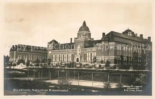 AK / Ansichtskarte Stockholm Naturhist Riksmuseet Stockholm