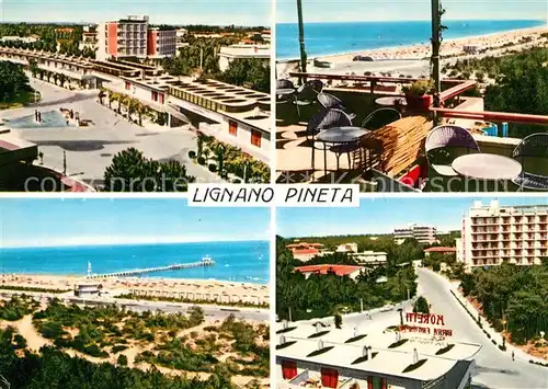 AK / Ansichtskarte Lignano_Pineta Promenade Strandpartien Lignano Pineta