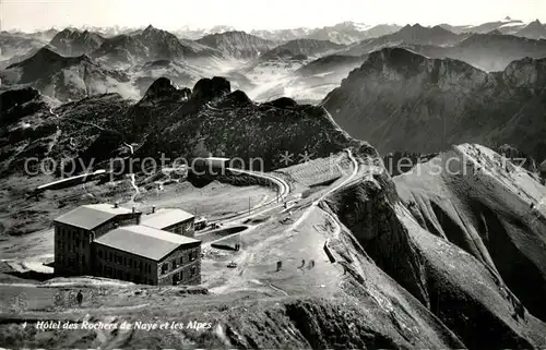 AK / Ansichtskarte Caux_VD Hotel des Rochers de Naye et les Alpes Caux_VD