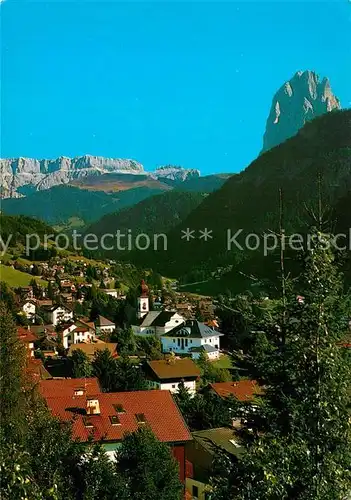 AK / Ansichtskarte St_Ulrich_Groeden_Tirol Panorama Groednertal Sellagruppe Langkofel Dolomiten St_Ulrich_Groeden_Tirol