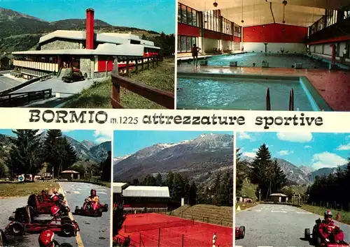 AK / Ansichtskarte Bormio Attrezzature sportive Sportzentrum Hallenbad Tennisplatz Gokartbahn Bormio