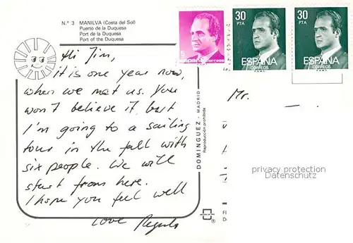 AK / Ansichtskarte Manilva Puerto de la Duquesa Partie am Hafen Segelboote 