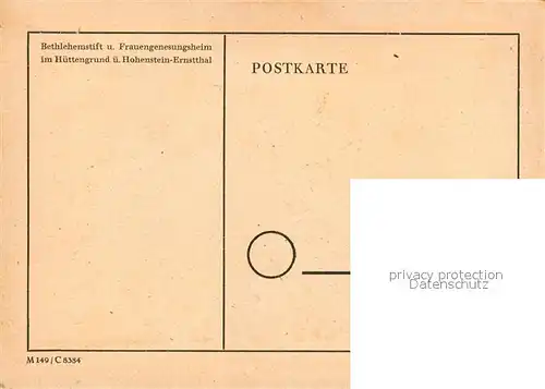 AK / Ansichtskarte Hohenstein Ernstthal Bethelemstift Frauengenesungsheim im Huettengrund Hohenstein Ernstthal