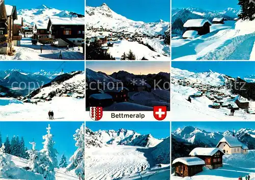 AK / Ansichtskarte Bettmeralp_VS Panorama Wintersportplatz Walliser Alpen Bettmeralp VS