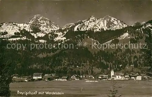 AK / Ansichtskarte Bayrischzell mit Wendelstein Bayrischzell