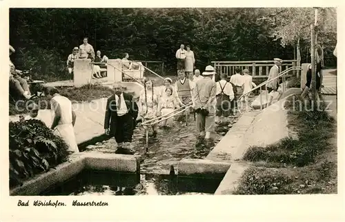 AK / Ansichtskarte Bad_Woerishofen Wassertretanlage Bad_Woerishofen
