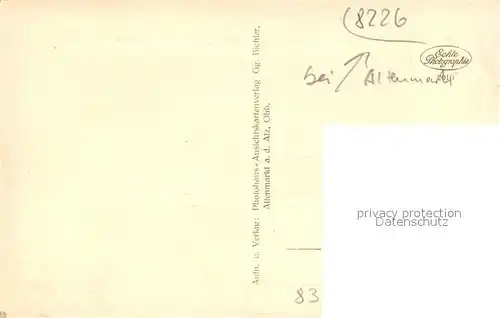 AK / Ansichtskarte Altenmarkt_Alz Gaststaette Mauthaeul mit Pfannlochbruecke Altenmarkt Alz