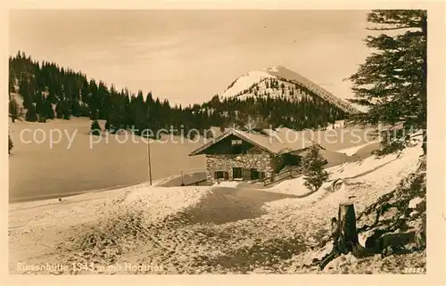 AK / Ansichtskarte Riesenhuette mit Hochries Riesenhuette