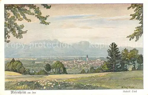 AK / Ansichtskarte Rosenheim_Bayern Panorama Rosenheim Bayern