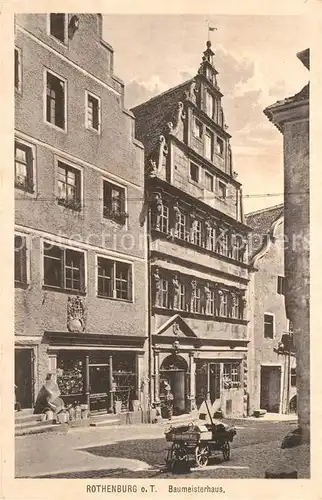 AK / Ansichtskarte Rothenburg_Tauber Baumeisterhaus Rothenburg Tauber