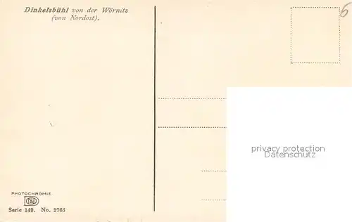 AK / Ansichtskarte Dinkelsbuehl mit der Woernitz und Kirche Dinkelsbuehl