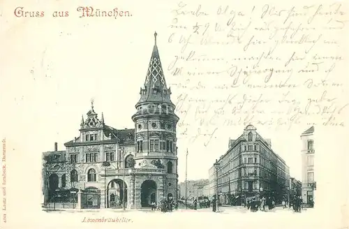 AK / Ansichtskarte Muenchen Loewenbraeukeller Muenchen