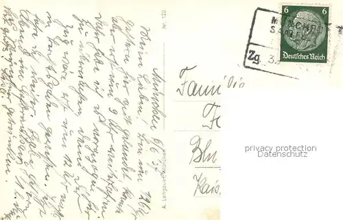 AK / Ansichtskarte Muenchen Isarpartie mit Gebirge Muenchen