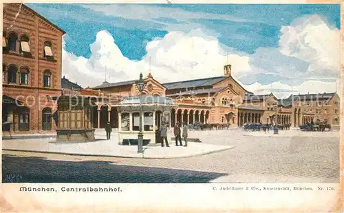 AK / Ansichtskarte Muenchen Centralbahnhof Muenchen