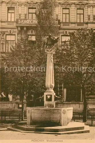 AK / Ansichtskarte Muenchen Wolfsbrunnen Muenchen