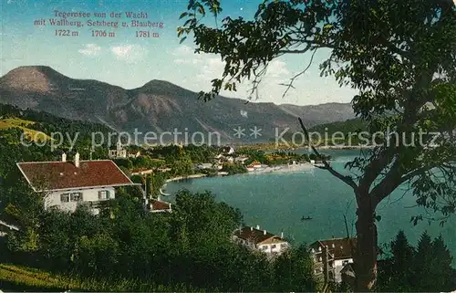 AK / Ansichtskarte Tegernsee mit Wallberg Setzberg und Blauberg Tegernsee