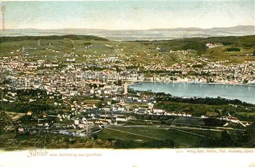 AK / Ansichtskarte Zuerich_ZH Blick vom Uetliberg Zuerich_ZH