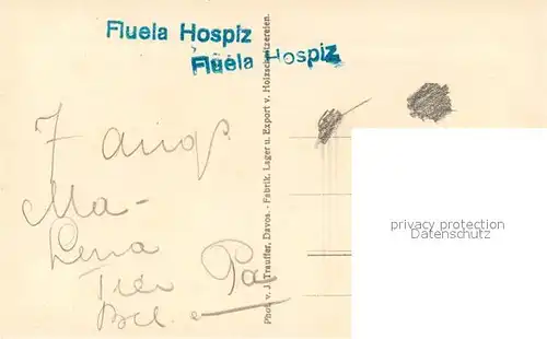 AK / Ansichtskarte Flueela Hospiz Flueela