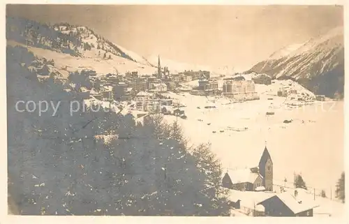 AK / Ansichtskarte St_Moritz_Dorf_GR Winterpanorama St_Moritz_Dorf_GR