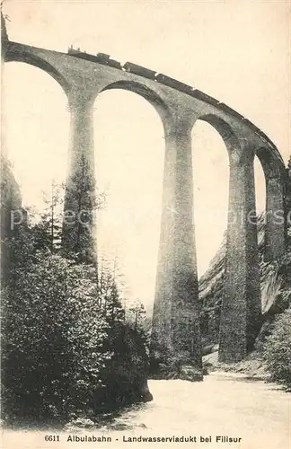 AK / Ansichtskarte Filisur Albulabahn Landwasserviadukt Filisur