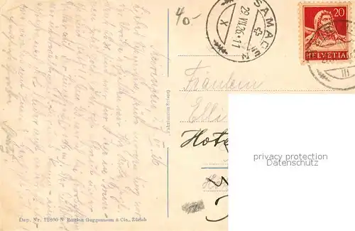 AK / Ansichtskarte Wengen_BE mit Jungfrau Wengen_BE