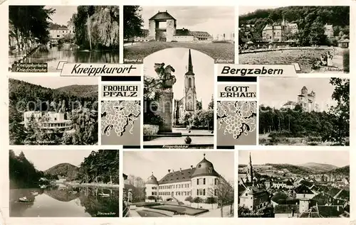 AK / Ansichtskarte Bad_Bergzabern Kneippkurheim Friedrichsruhe Schwimmbad Berwartstein Bad_Bergzabern