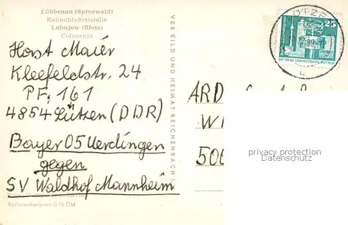 AK / Ansichtskarte Luebbenau_Spreewald Kahnabfahrtsstelle Luebbenau Spreewald