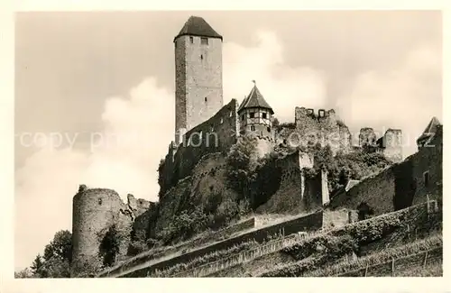 AK / Ansichtskarte Neckarzimmern Goetzenburg Burg Hornberg  Neckarzimmern