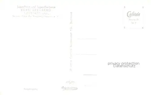 AK / Ansichtskarte Neustadt_Odenwald Burg Breuberg  Neustadt_Odenwald