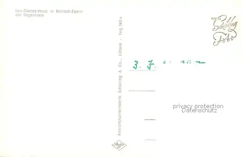 AK / Ansichtskarte Rottach Egern Leo Slezak Haus  Rottach Egern