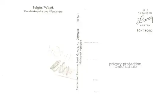 AK / Ansichtskarte Telgte_Warendorf Gnadenkapelle Pfarrkirche  Telgte Warendorf