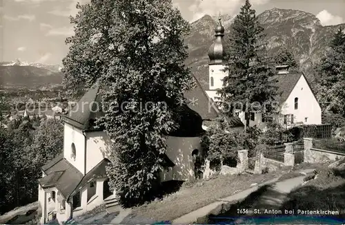 AK / Ansichtskarte Partenkirchen Wallfahrtskirche St. Anton  Partenkirchen