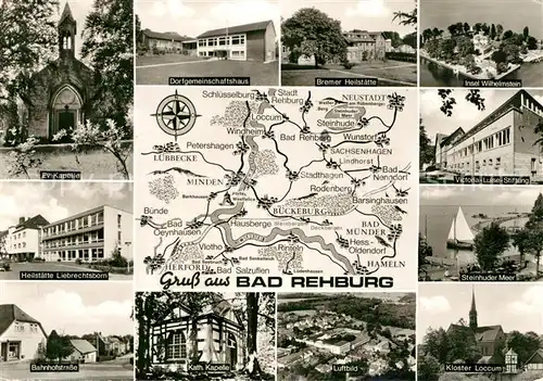 AK / Ansichtskarte Bad_Rehburg Dorfgemeinschaftshaus Victoria Luise Stiftung Bahnhofstrasse  Bad_Rehburg