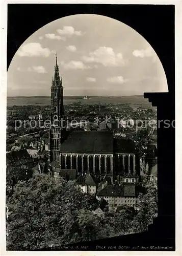 AK / Ansichtskarte Landshut_Isar Martinsdom  Landshut Isar