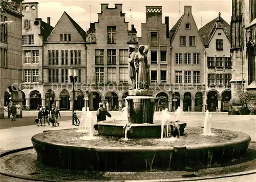 AK / Ansichtskarte Muenster_Westfalen Lambertusbrunnen Muenster_Westfalen