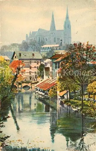 AK / Ansichtskarte Chartres_Eure_et_Loir Les Bords de l Eure Chartres_Eure_et_Loir