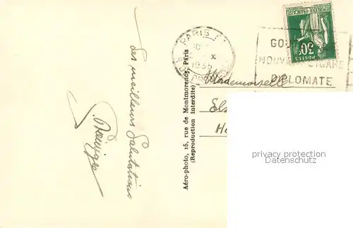 AK / Ansichtskarte Paris La Tour Eiffel vue aerienne Paris