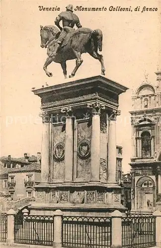 AK / Ansichtskarte Venezia_Venedig Monumento Colleoni di fianco Venezia Venedig