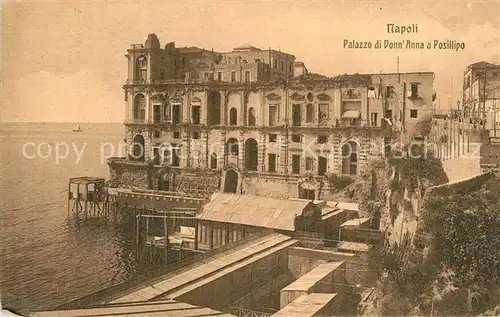 AK / Ansichtskarte Napoli_Neapel Palazzo di Donn Anna a Posillipo Napoli Neapel