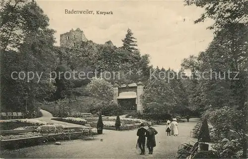 AK / Ansichtskarte Badenweiler Kurpark Burgruine Badenweiler