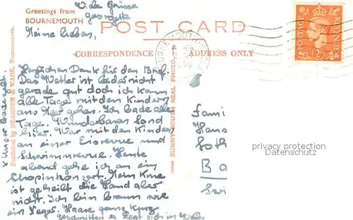 AK / Ansichtskarte Bournemouth_UK West Cliff and Sands Bournemouth UK