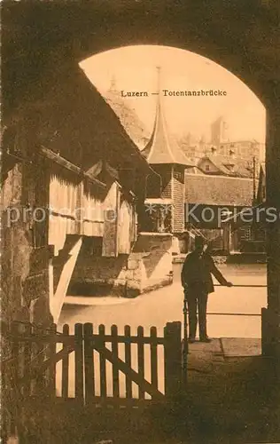 AK / Ansichtskarte Luzern_LU Totentanzbruecke Luzern_LU