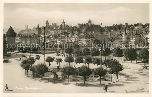 AK / Ansichtskarte Luzern_LU Bahnhofsplatz Luzern_LU