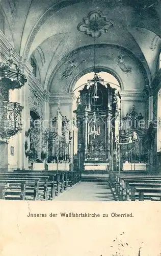 AK / Ansichtskarte Oberried_Breisgau Inneres der Wallfahrtskirche Oberried Breisgau