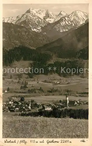 AK / Ansichtskarte Wertach mit Geishorn Wertach