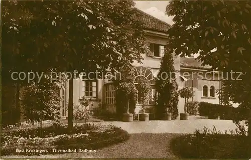 AK / Ansichtskarte Bad_Krozingen Thermalbad Badhaus Bad_Krozingen